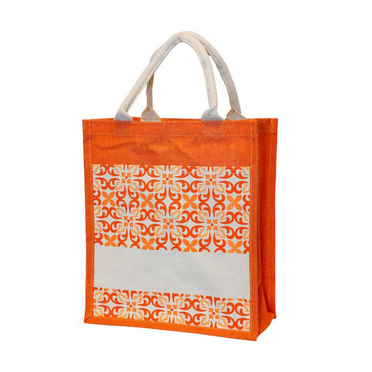 Amba Floral Eco Jute Bag
