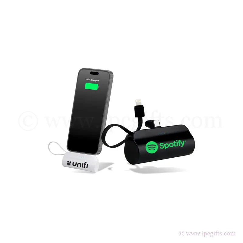 5000mAh POCKETPOWER Bank – Portable Charging with Logo