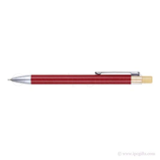 ARIZEN - Metal Ball Pen with Push Button Bamboo Material