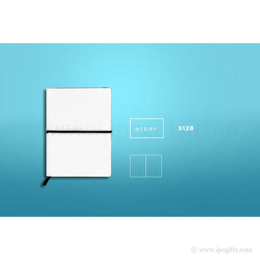 ASPEN Pocket Journal with Elastic Strap and ribbon