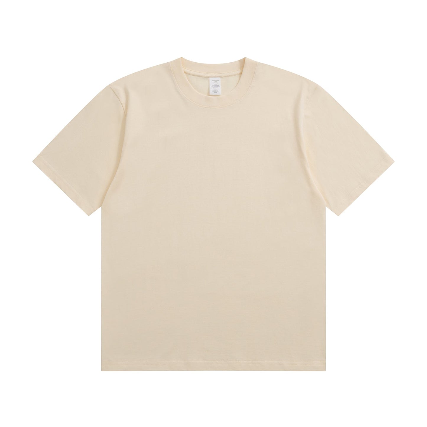 230G Adult Round Neck Short Sleeve T-Shirt - Vanilla