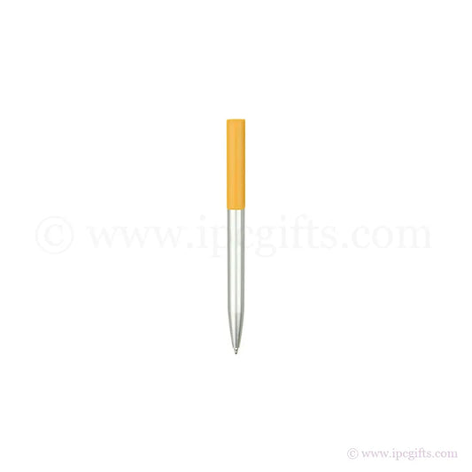 CALI - Plastic Ball Pen with Plastic Metallic Surface