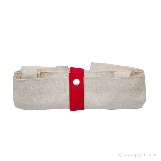 Foldable Canvas Bag with Colourful Strap