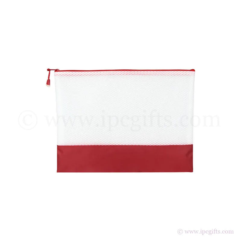 Color-matched zipper STREEK-A4 Document Pouch