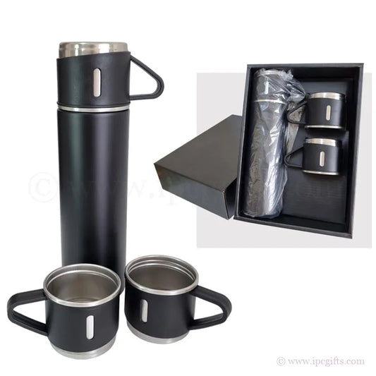 Thermos Flask Gift Set with 2 Cups
