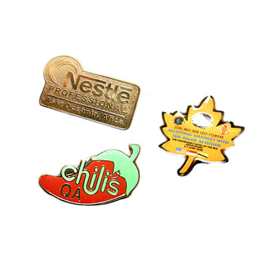 Custom made collar pin nestle chillis