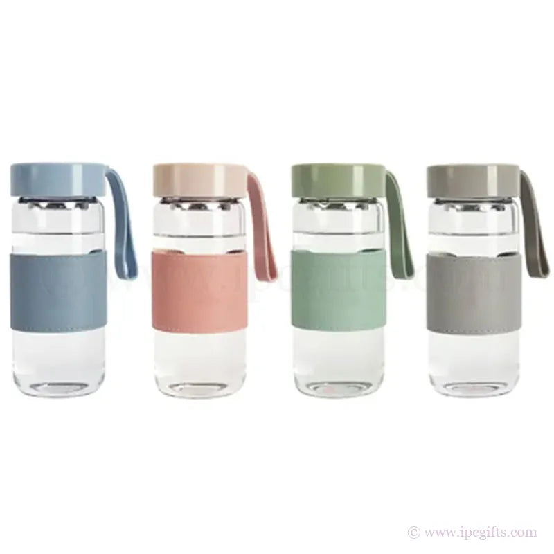 Aquatic Glass Bottle with PU Sleeve (New Arrival)