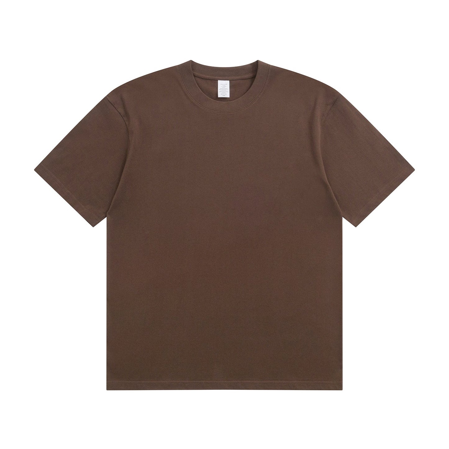 230G Adult Round Neck Short Sleeve T-Shirt - Mocha