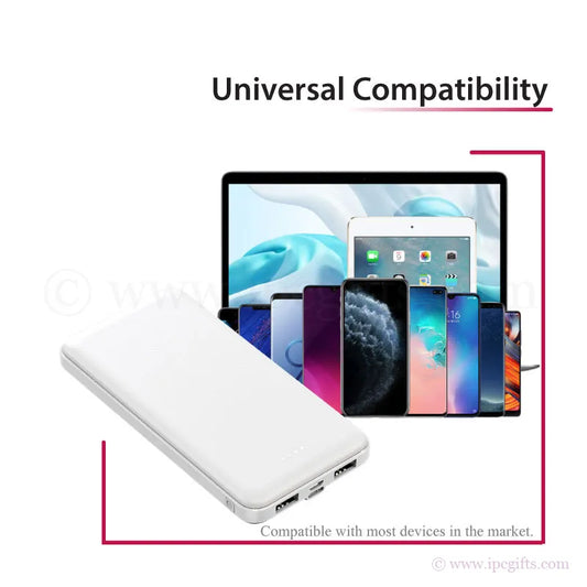 Super Slim 10000mAh POWERBANK - 2.1A FAST CHARGE