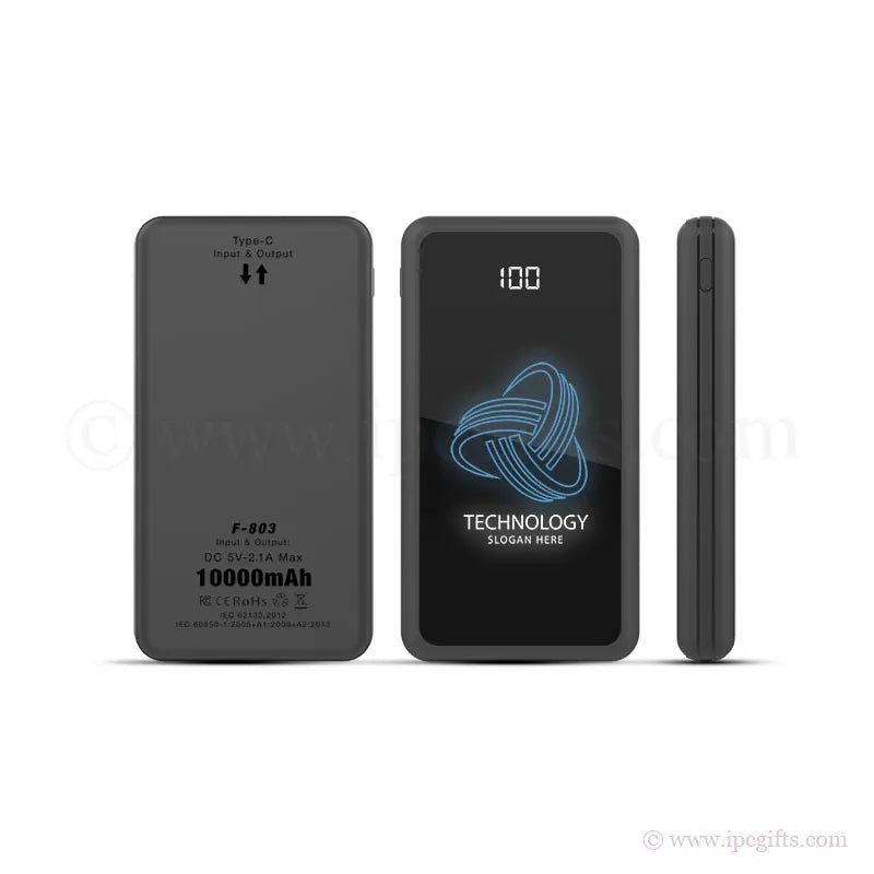 LED Light Up Logo Power Bank (10,000 mAh)