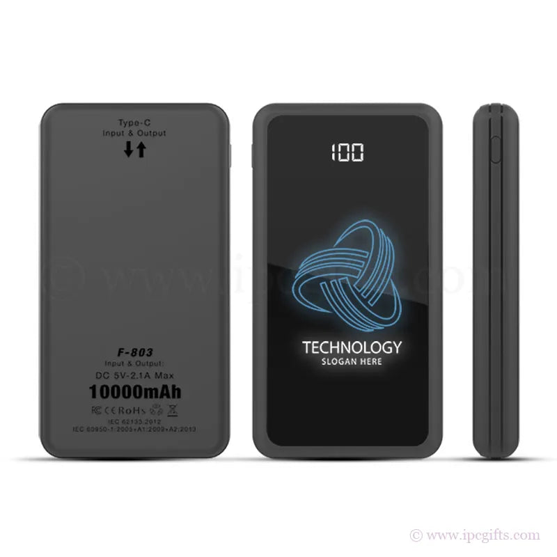 LED Light Up Logo Power Bank (10,000 mAh)