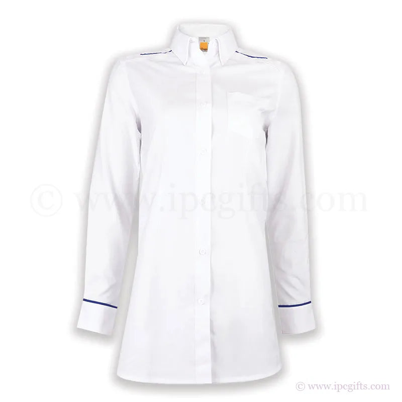 Muslimah Corporate Shirt – F1 Style with Company Logo