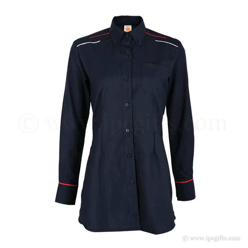 Muslimah Corporate Shirt – F1 Style with Company Logo