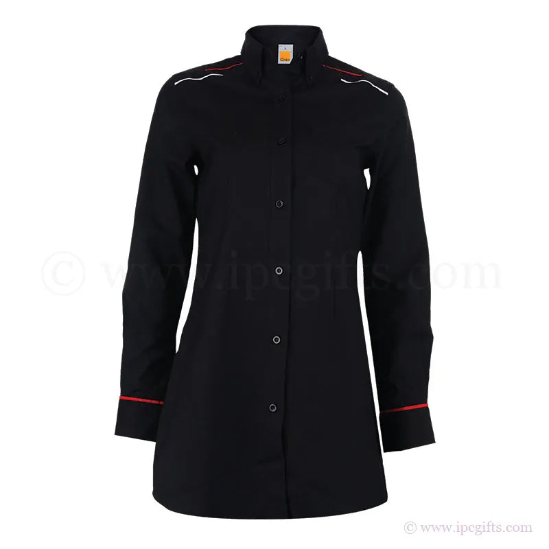 Muslimah Corporate Shirt – F1 Style with Company Logo
