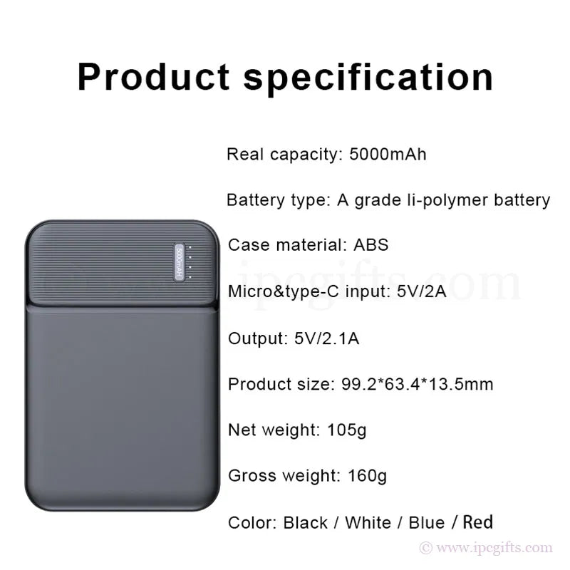Power Bank with Built-In Cables – All-in-One Convenience