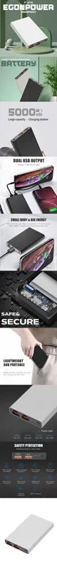 Compact Travel Power Bank – Ideal for Commuters