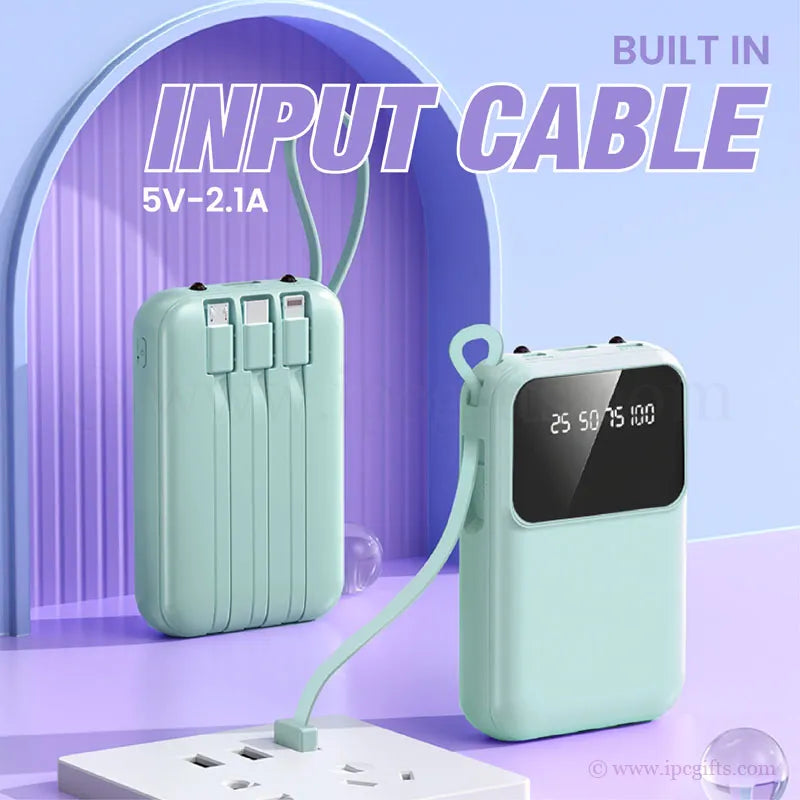 Baby Green Portable Power Bank – Charge Anywhere, Anytime