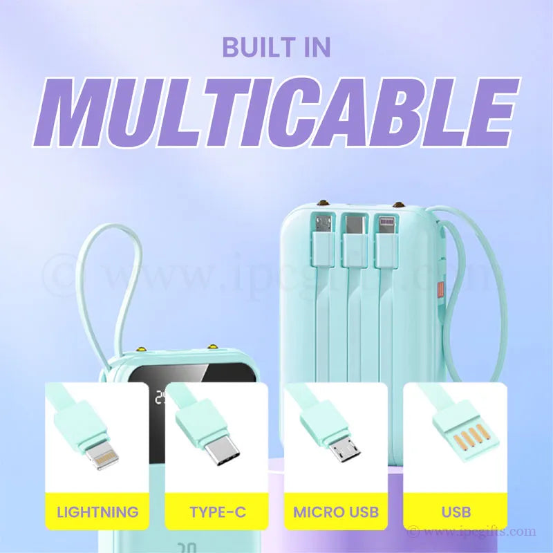 Baby Green Portable Power Bank – Charge Anywhere, Anytime