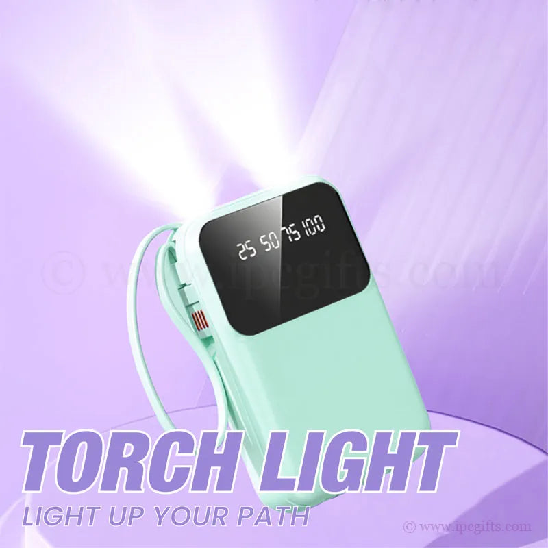 Baby Green Portable Power Bank – Charge Anywhere, Anytime