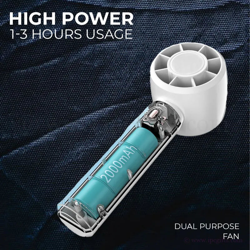 Storm Handheld Fan with Handphone Stand
