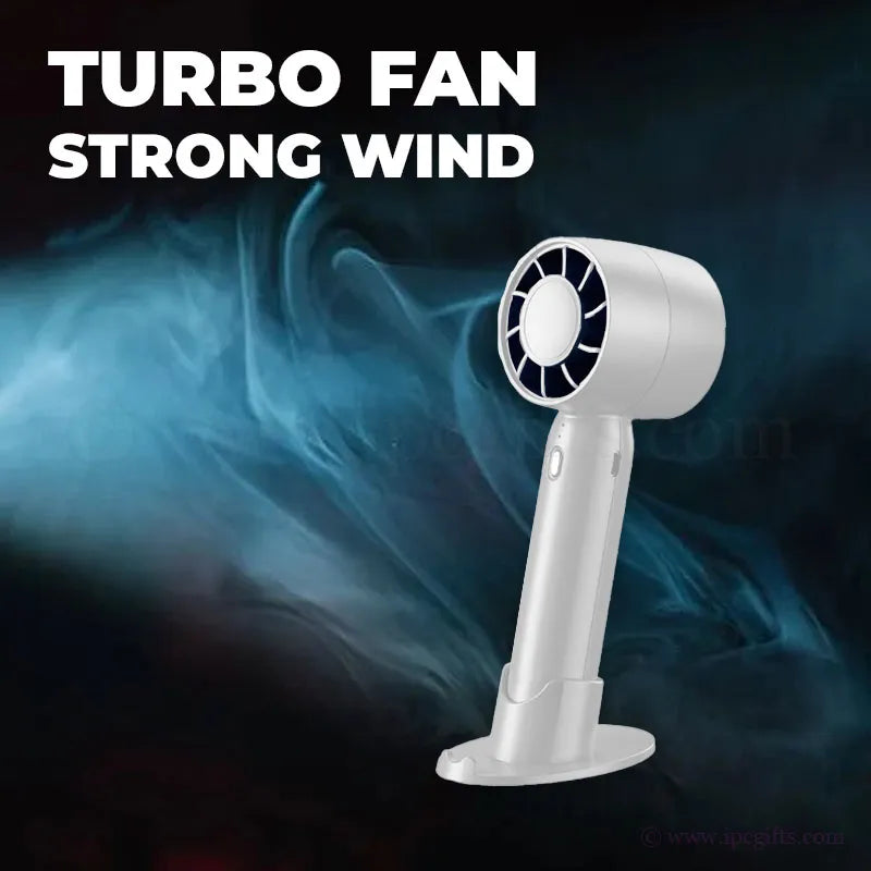 Storm Handheld Fan with Handphone Stand
