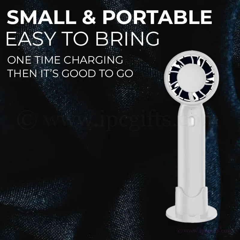 Storm Handheld Fan with Handphone Stand