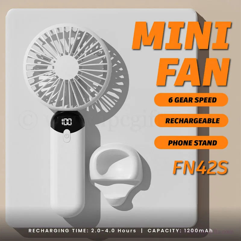 Rechargeable Mini Turbo Fan – Pocket-Sized Breeze