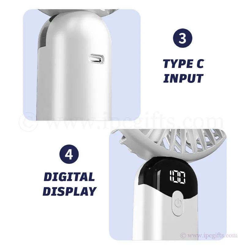 Rechargeable Mini Turbo Fan – Pocket-Sized Breeze