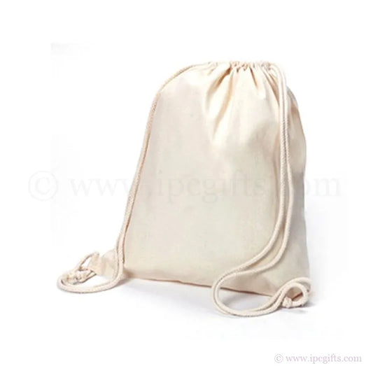 Pure Cotton Canvas Drawstring Bag - Perfect for Sports &Kids