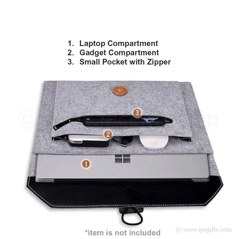 13" Premium Felt Laptop Macbook Sleeve