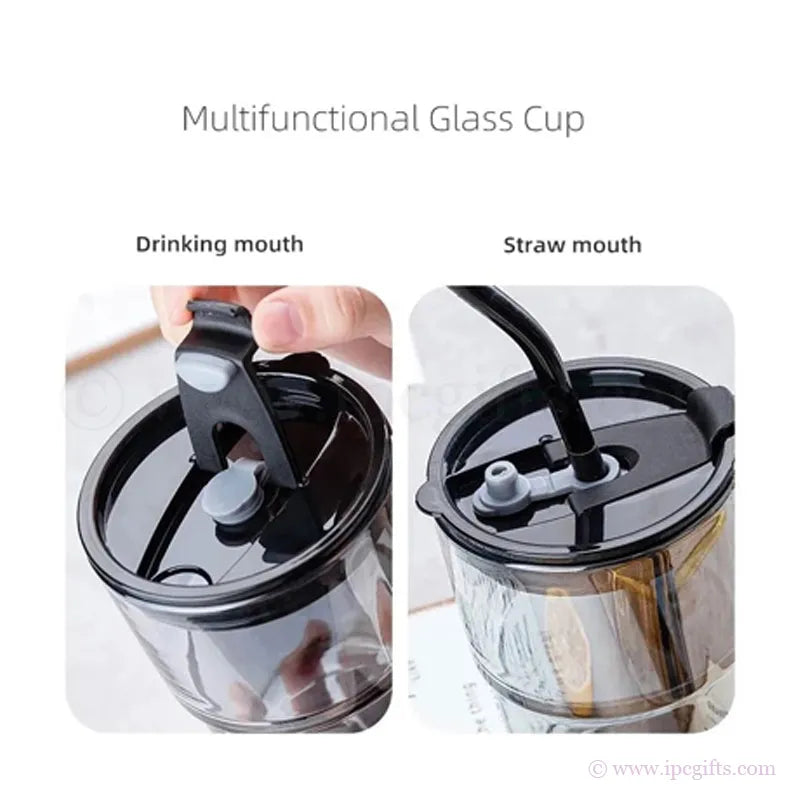 MONTE 3 Premium Color Glass Mug with PU Sleeve - 450ml