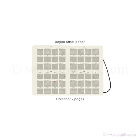 Greyboard Eco friendly LOCUS Notebook with Daily Planner and Notes