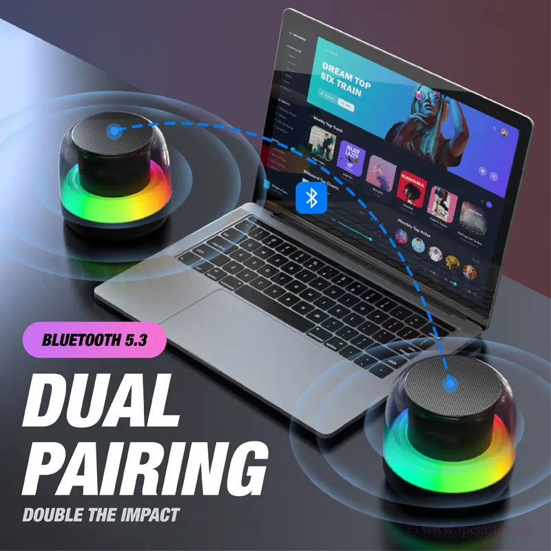 (New Arrival) Colour Ambient Light Bluetooth Speaker