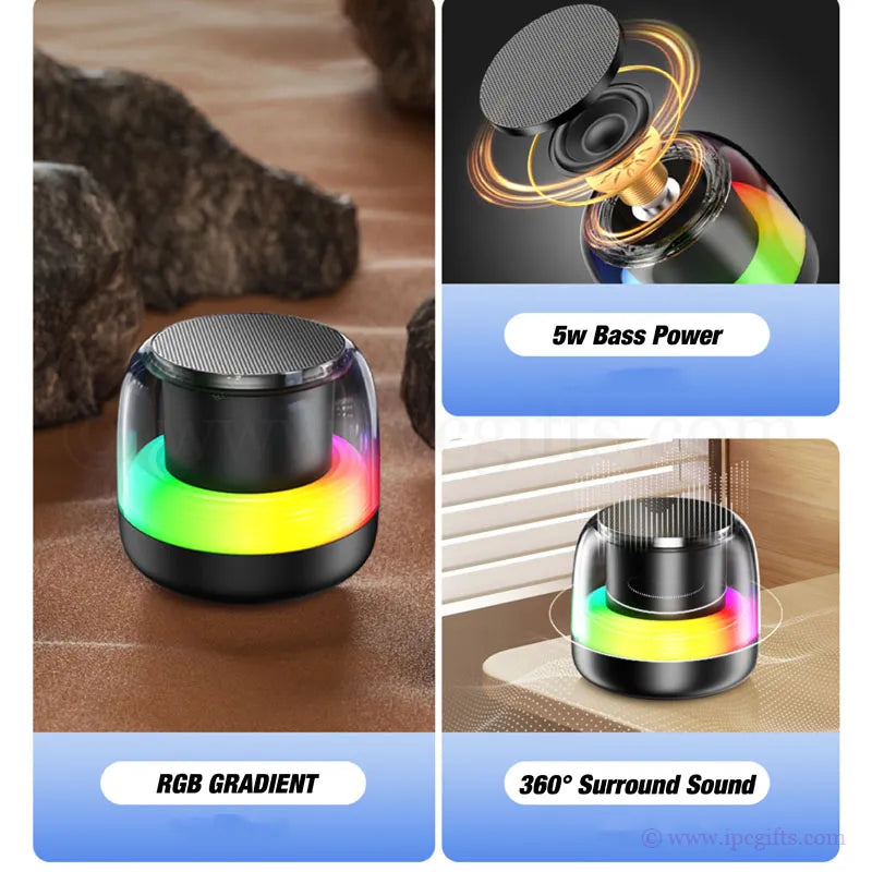(New Arrival) Colour Ambient Light Bluetooth Speaker
