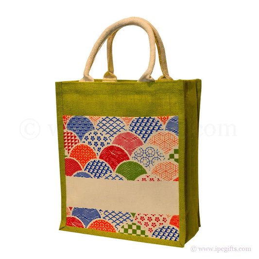 Colourful Arc Jute Bag