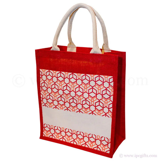 Hexagonic Jute Bag Motive