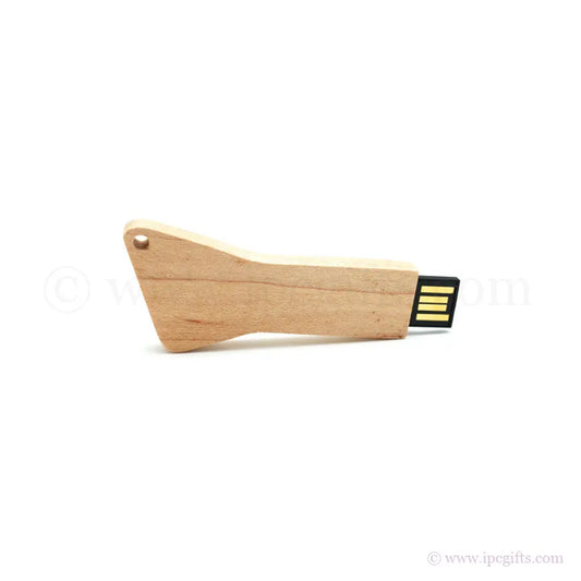 Wooden Key-Shaped USB Drive – Eco-Friendly Corporate Gift Option