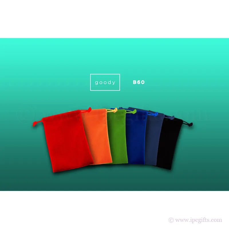 Luxurious GOODY velvet fabric drawstring velvet pouch