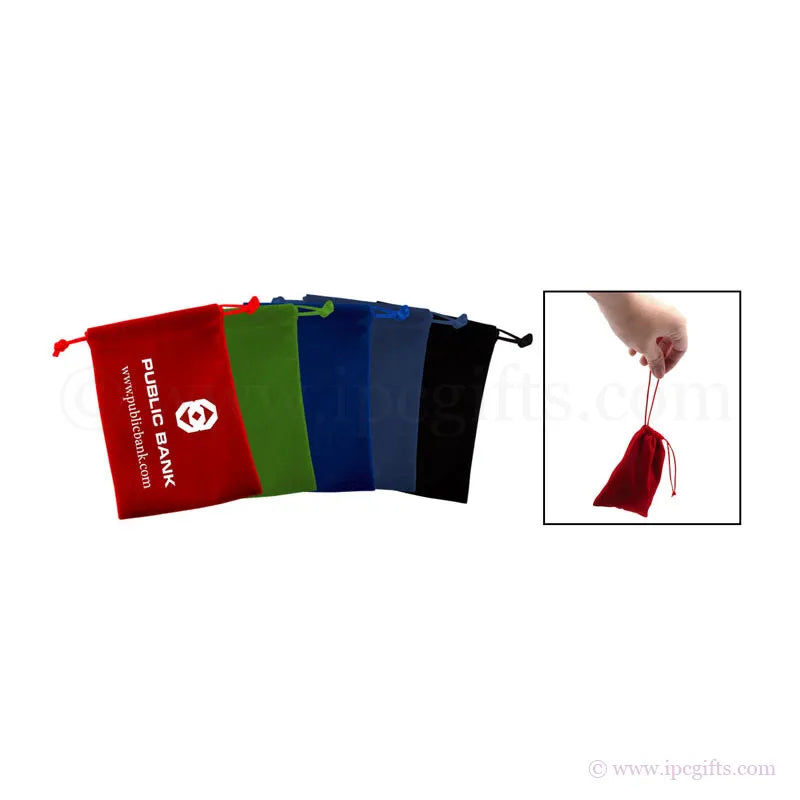 Luxurious GOODY velvet fabric drawstring velvet pouch