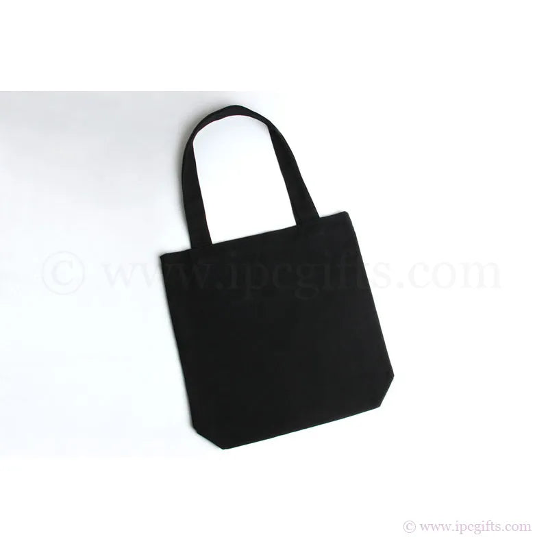 Premium Black Canvas Shopping Bag
