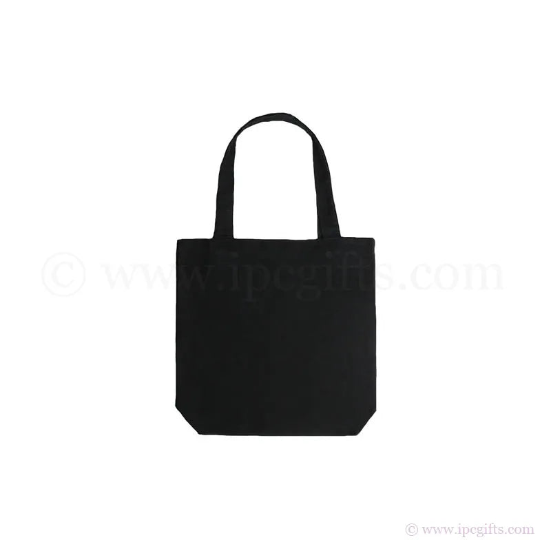 Premium Black Canvas Shopping Bag