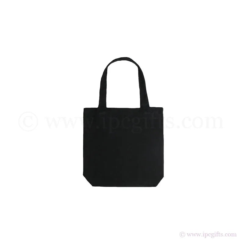 Premium Black Canvas Shopping Bag
