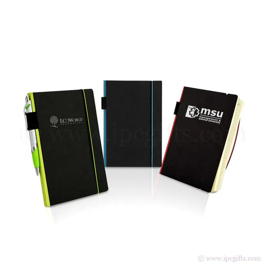 Recycled Notebook with Pen Holder – Eco Corporate Gift