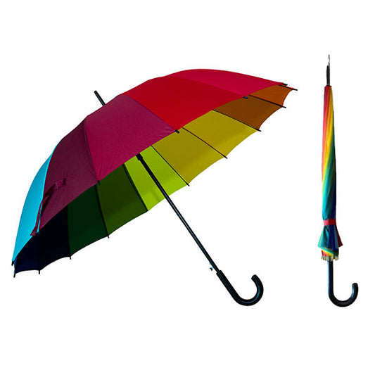 Auto Open Rainbow Umbrella