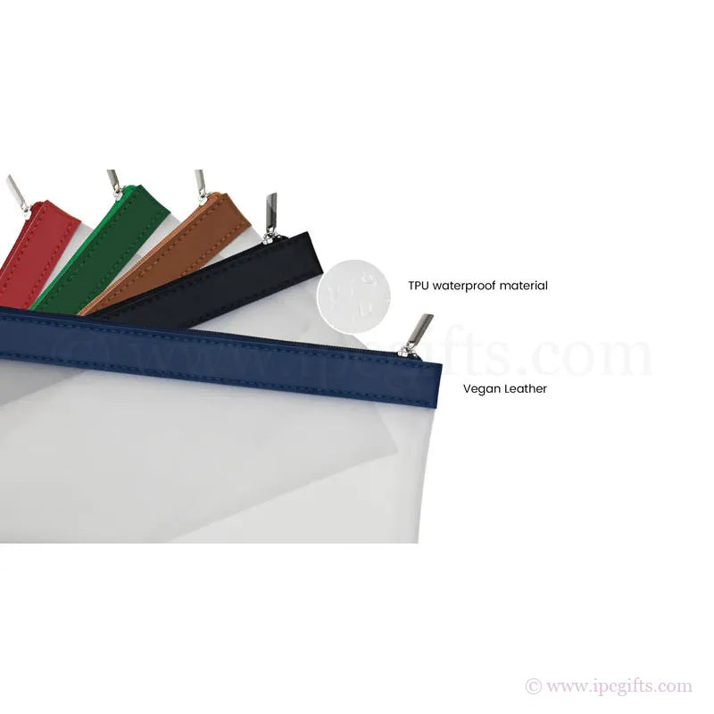 Vegan Leather RAFFLES Zipper Pouch (S)
