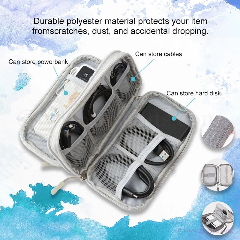 Water-Resistant Tech Organizer Bag – Durable & Secure