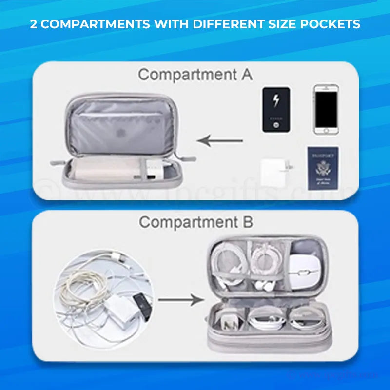 Water-Resistant Tech Organizer Bag – Durable & Secure