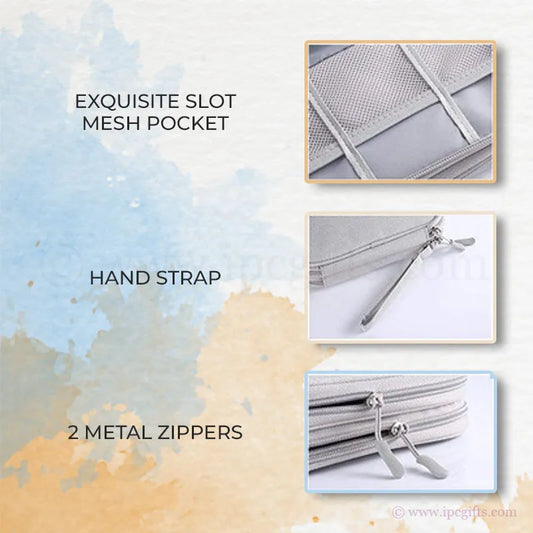 Water-Resistant Tech Organizer Bag – Durable & Secure