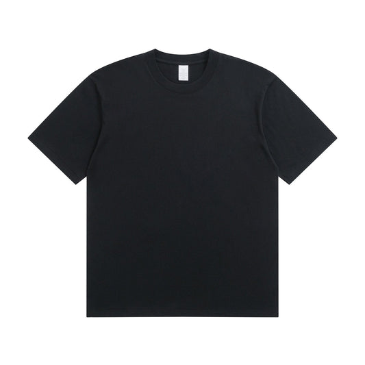 230G Adult Round Neck Short Sleeve T-Shirt - Black
