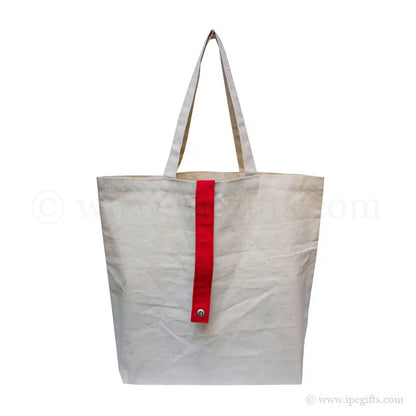 Foldable Canvas Bag with Colourful Strap